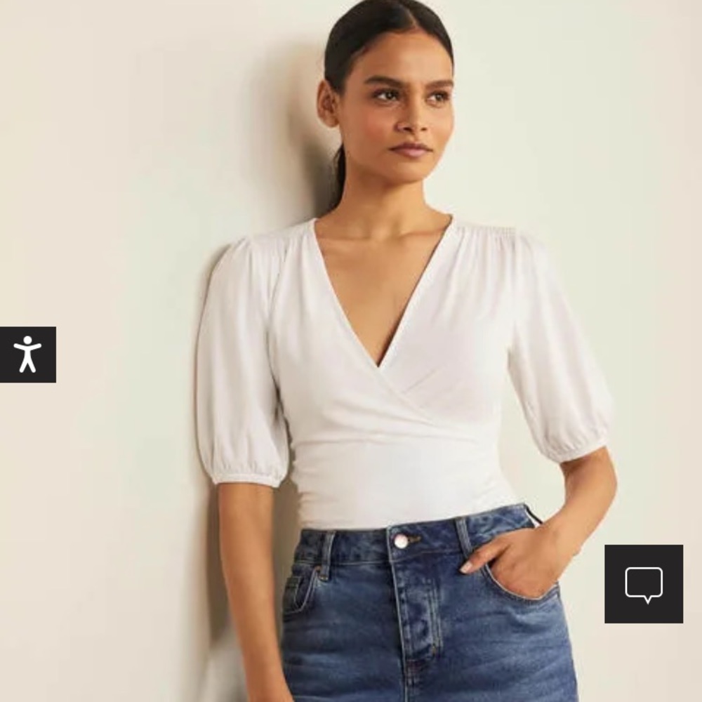 Boden Joanna Wrap Top